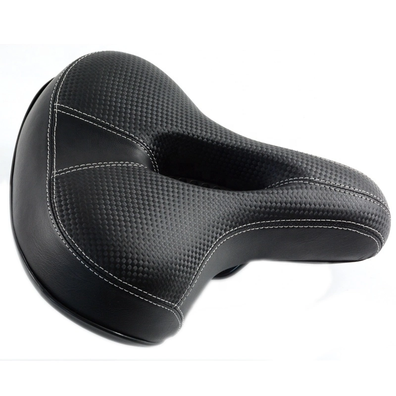 Soft exterior ampla aluguer sela PU Conforto Couro Mountain Bike Seat para andar de bicicleta