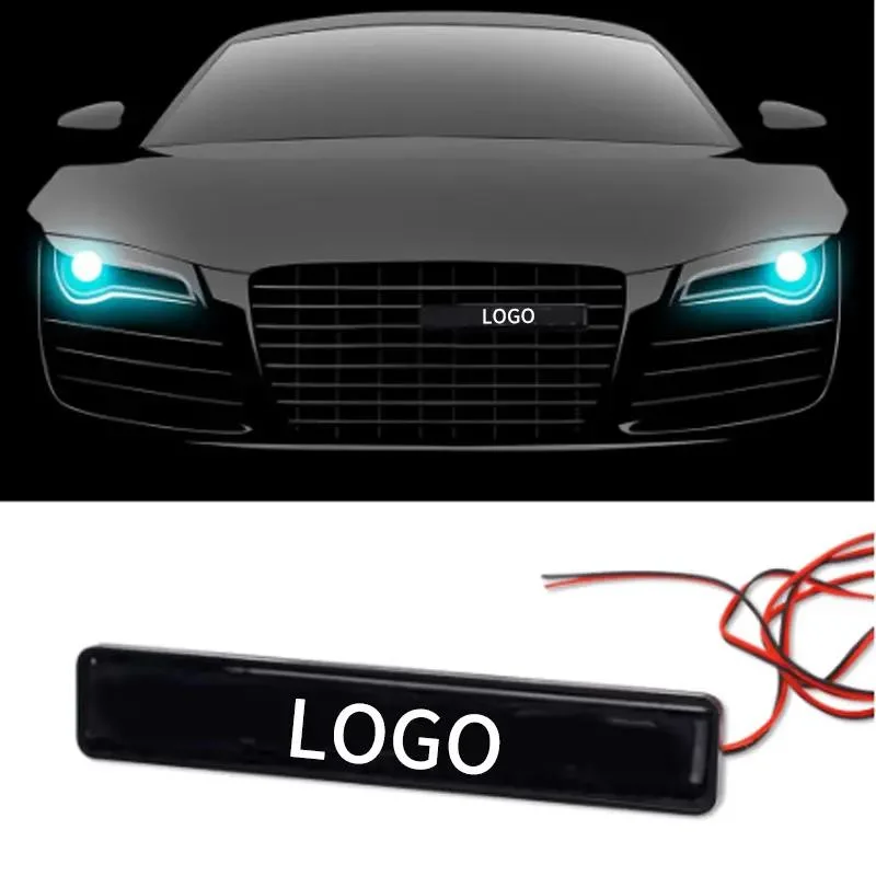 Car Logo LED Light Front Grille Emblem Badge