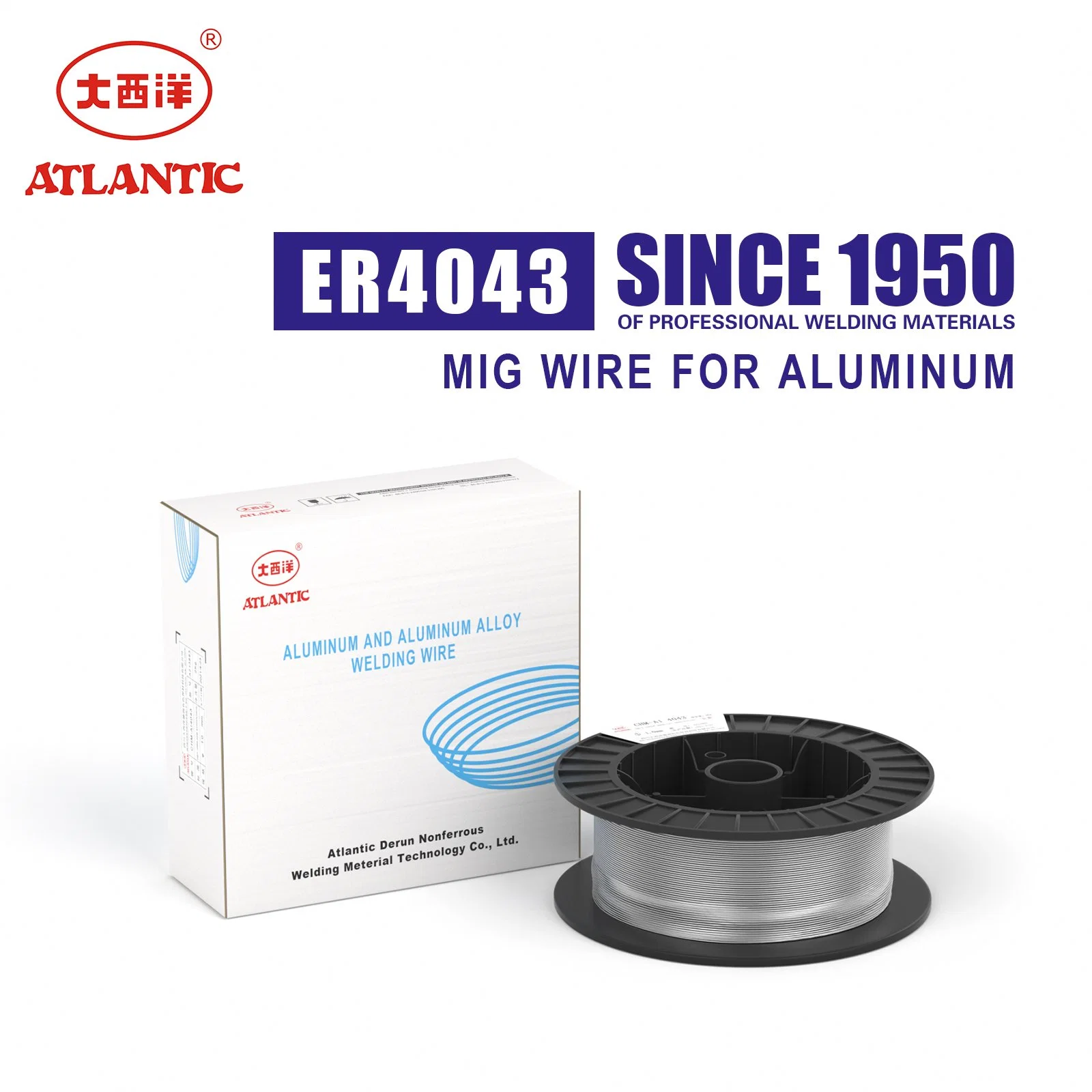 Atlantic 15kg/Spool Er4043 Non-Ferrous Welding Wire MIG Wire for Aluminum