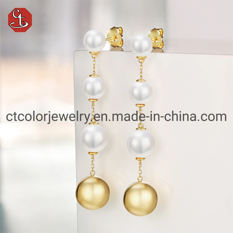 New Design Fashion Jewelry 925 Sterling Silver or Brass Enamel 18K Gold plated Earrings For women