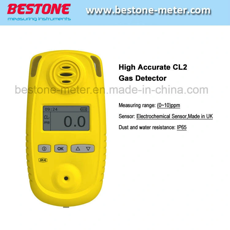 Portable Chlorine Gas Detector, Cl2 Tester, Chlorine Monitor