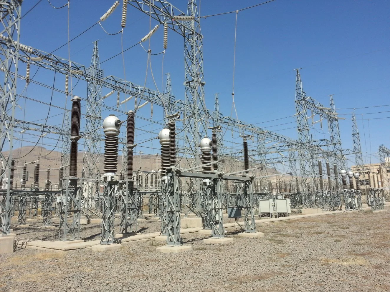 33KV-500KV de la línea de transmisión eléctrica de acero estructural de la subestación de energía