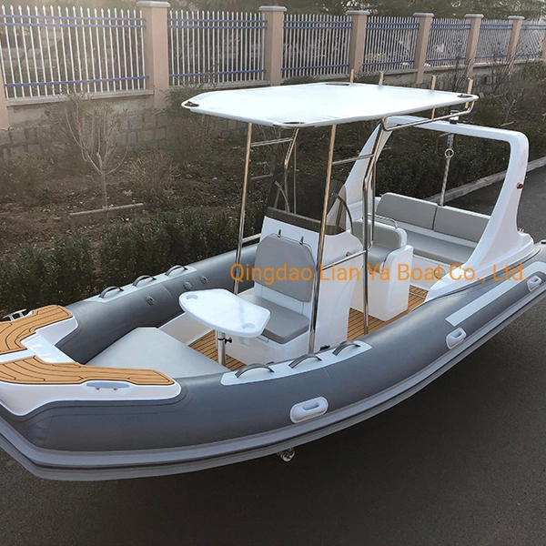 Liya 5.8m militar personalizada costilla barcos Hypalon botes inflables