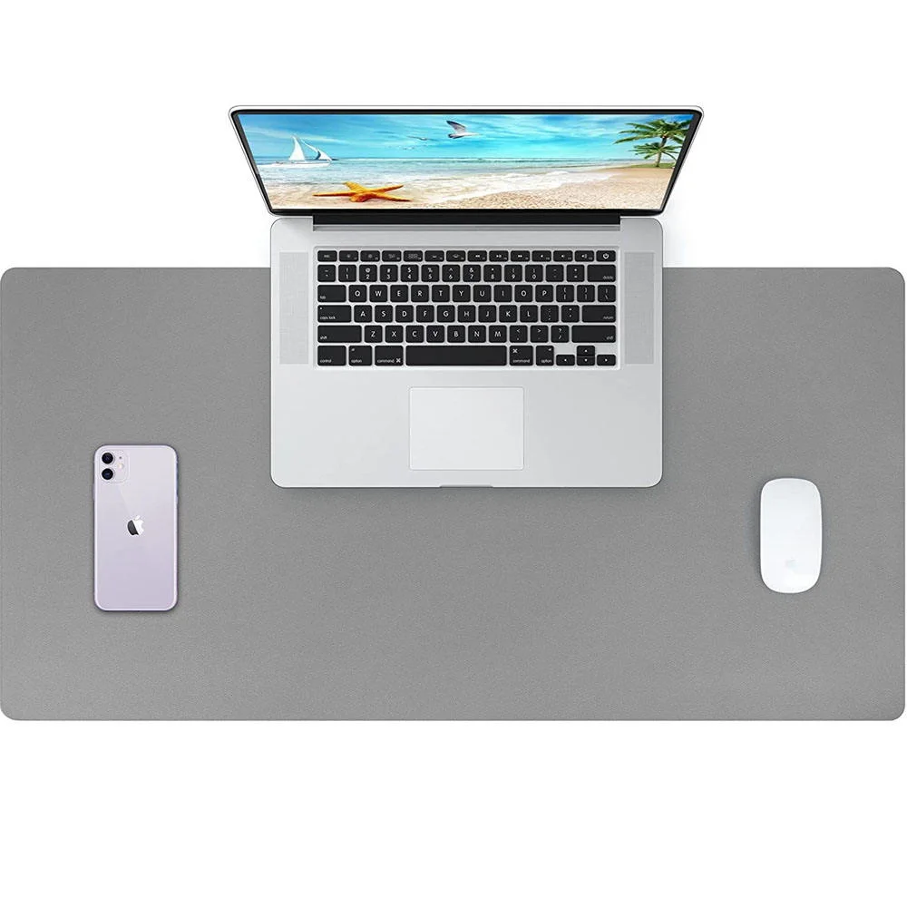 Large tapis de souris coussin de bureau en cuir pu pour clavier et Tapis de bureau avec souris