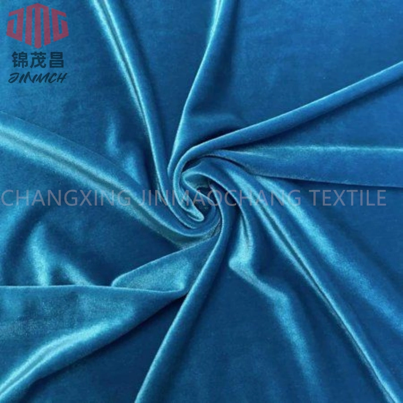 Factory Korean Velvet Fabric 95% Polyester 5% Spandex Ks Velvet Fabric for Fashion, Garments, Shoes, Lining, Dress