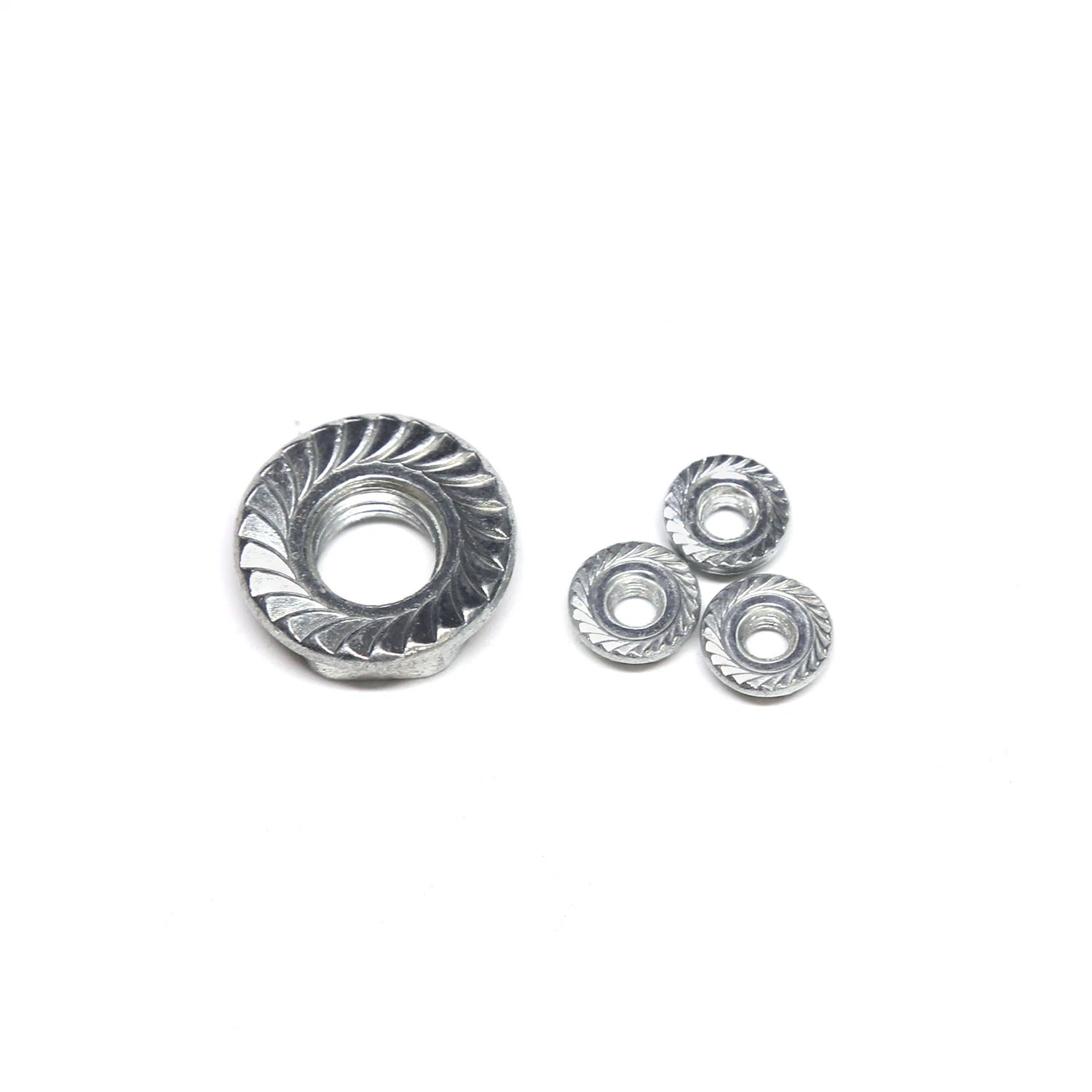 DIN6923 Stainless Steel Carbon Steel M4 M6 M8 Galvanized Nut with Gasket Tooth Nut Hex Nut Hexagon Flange Nut