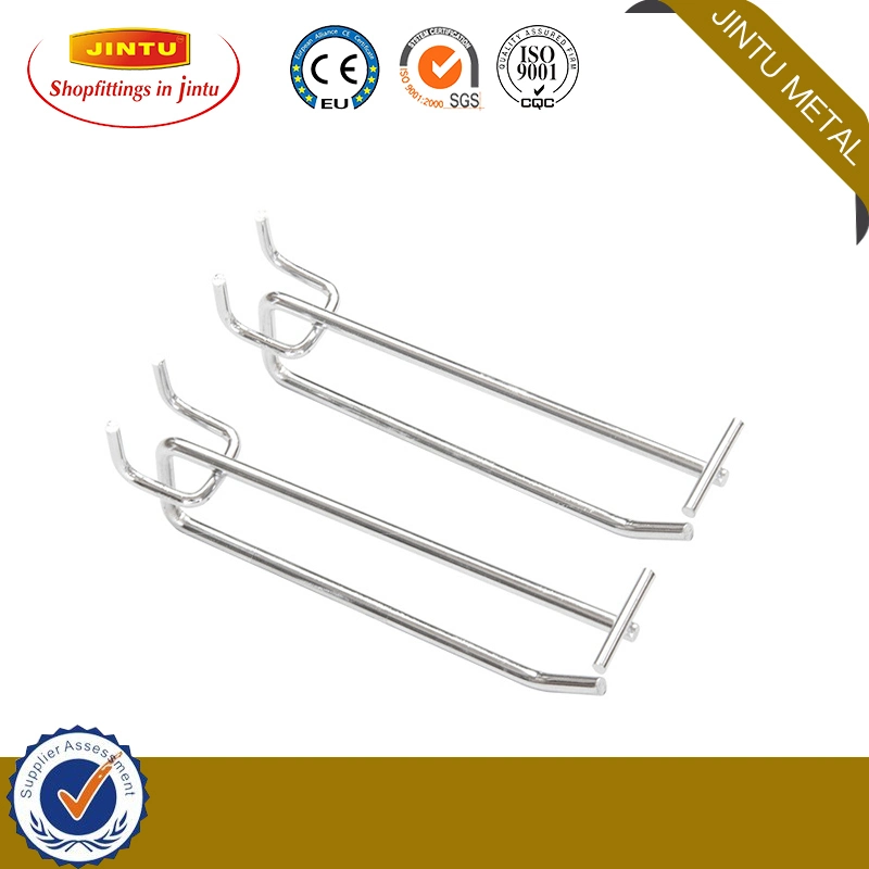 Single Wire Supermarket Displaying Hooks Jerwery Metal Hanging Hooks Pegboard 4mm Hooks