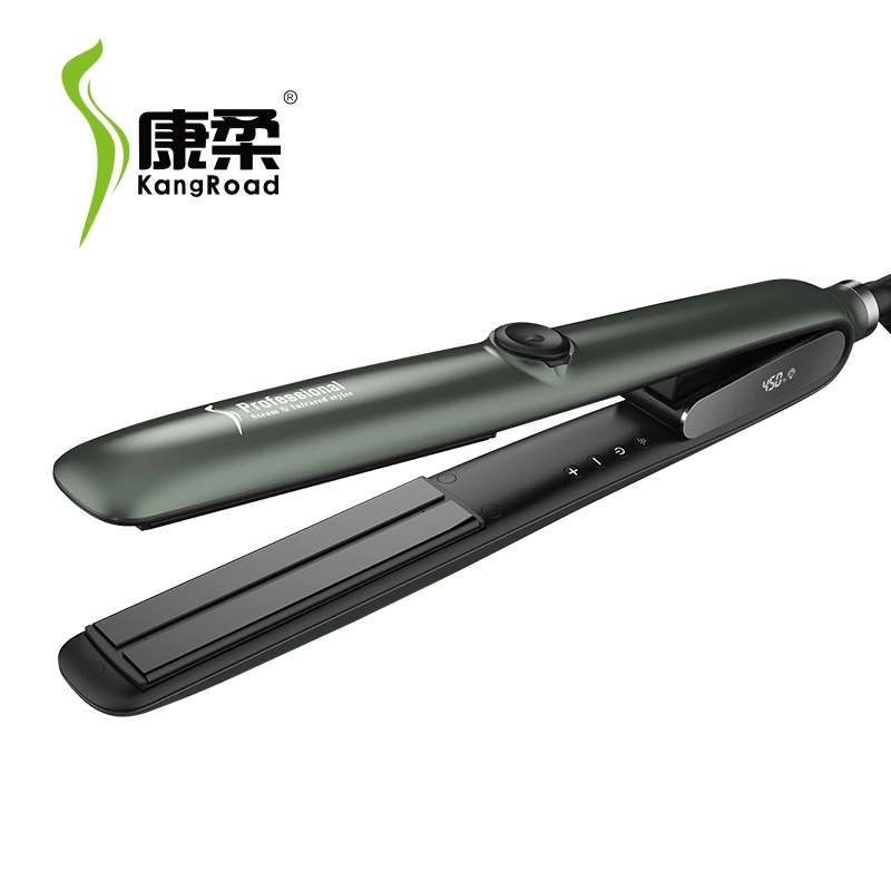 Private Label Flat Irons Hair Straightener Hidden LCD Display Automatic Steam Infrared Straightener