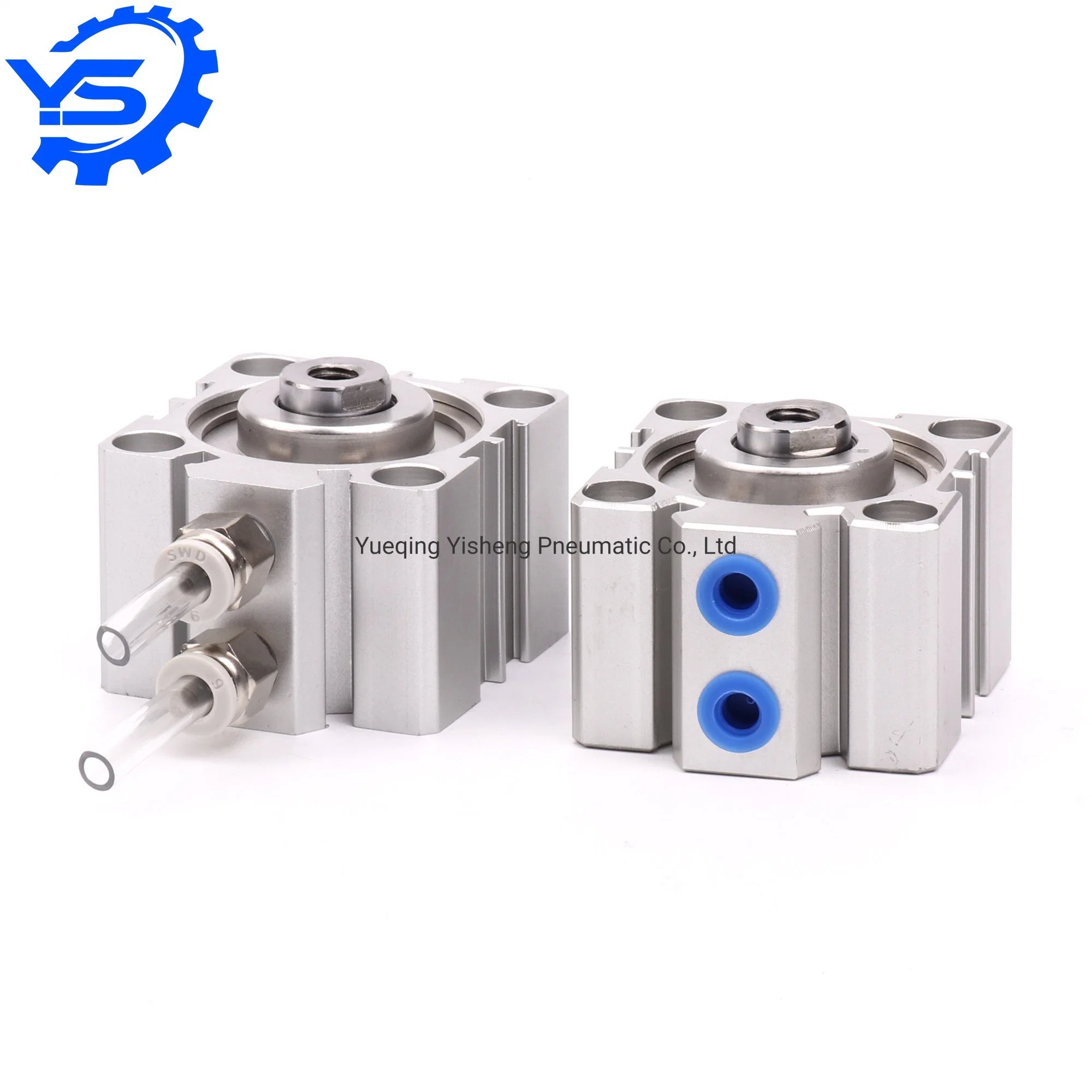 Sda Series Aluminum Alloy Double/Single Acting Thin Type Pneumatic Standard Compact Air Cylinder