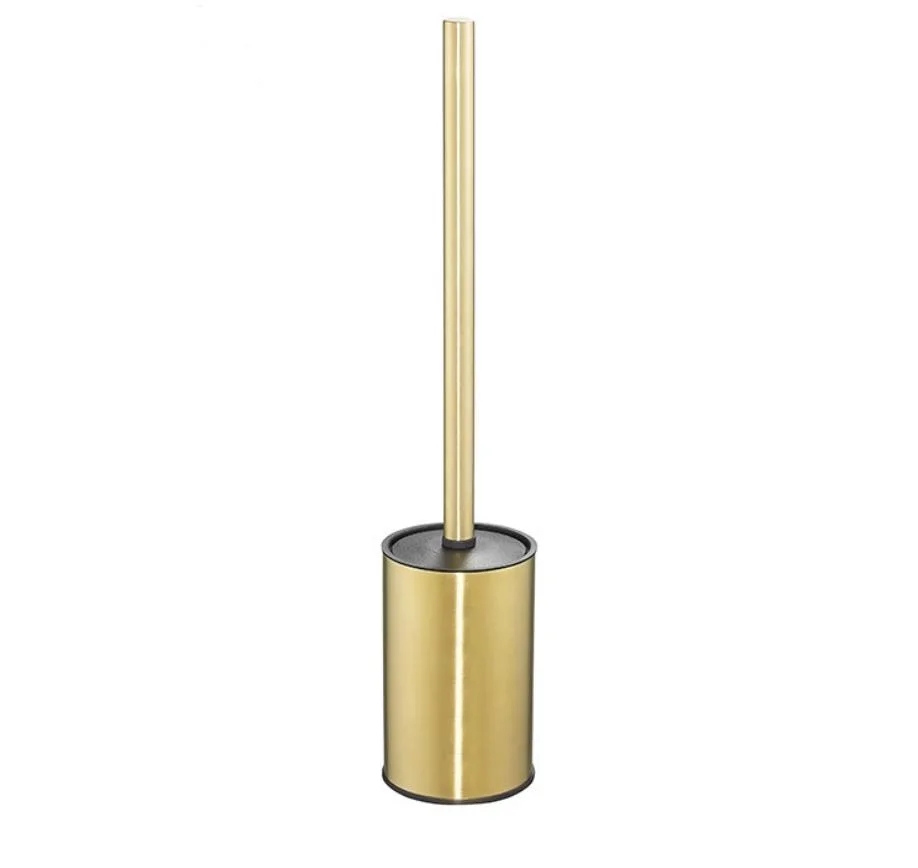 304 Stainless Steel Bathroom Accessories Standing Gold Toilet Brush Holder