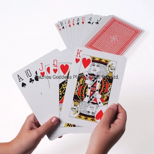 Red and Blue Plastic Coated Playingcards 988