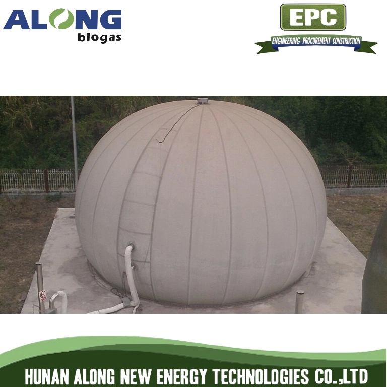 Double Membrane Biogas Storage Holder Free Standing Methane Holding Bag