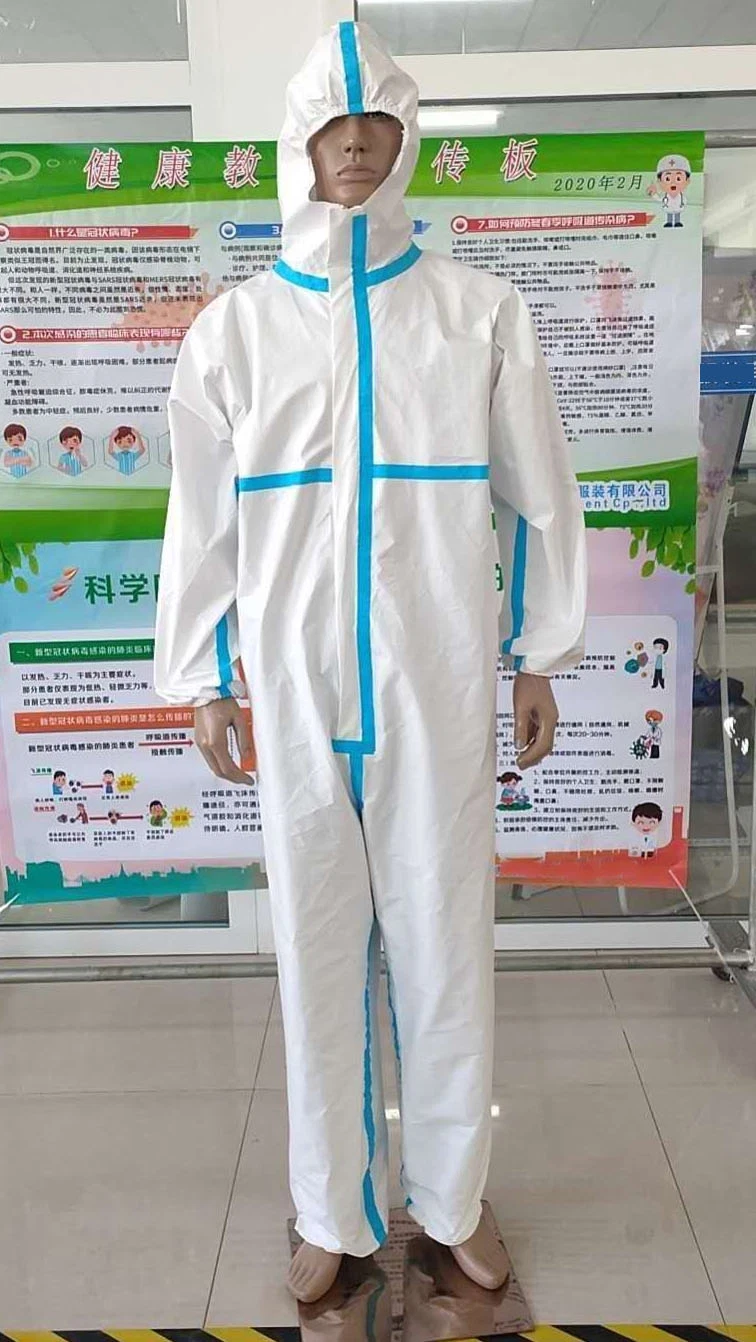 Hospital Medical PPE Nonwoven Protective Microporous Suit Coverall Fabric