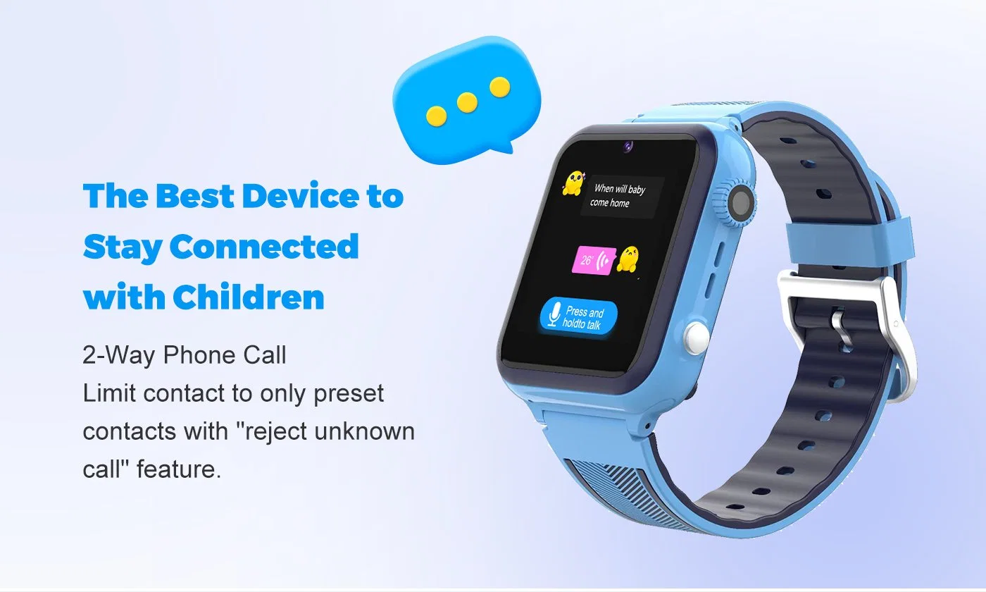 1.4 Inch Children Smart Watch 4G SIM Support Video Call IP67 Waterproof GPS WiFi Kids Smartwatch