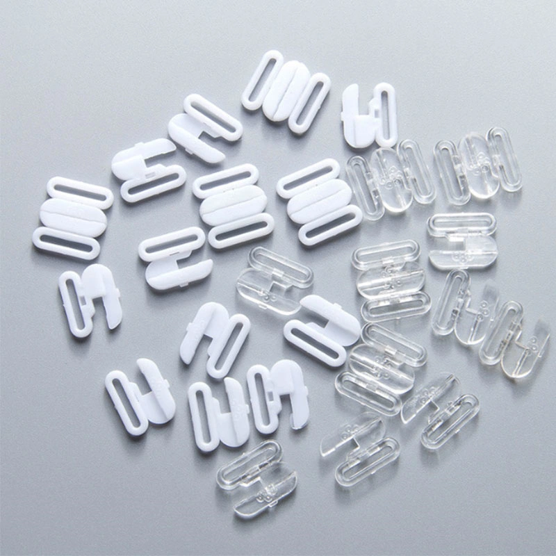 15mm High quality/High cost performance Nylon Plastic Lingerie Clasp Buckle Bra Clips Plastic Bra Front Closure