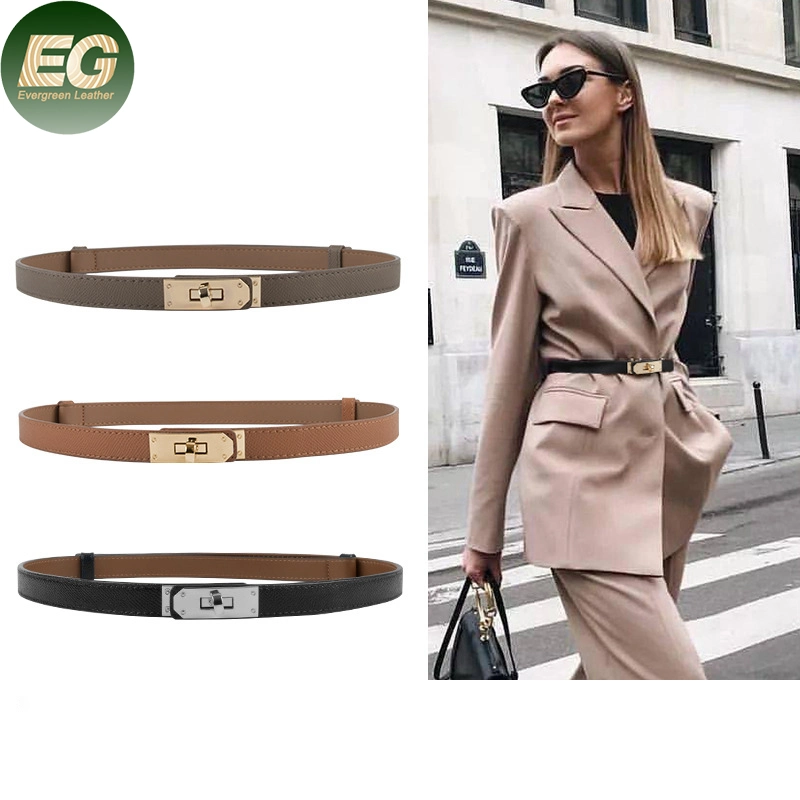 LB3538 Design Fashion Waist Gold For Women Genuine Leather Belts Ladies Fancy Designer Luxury Custom Logo Women's Belt