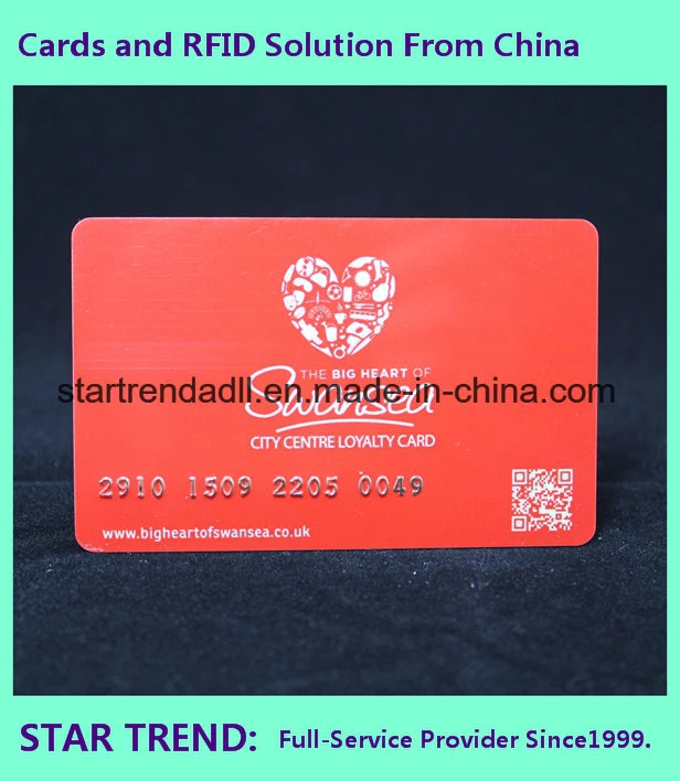 Clear Card with Magnetic Stripe and Emboss