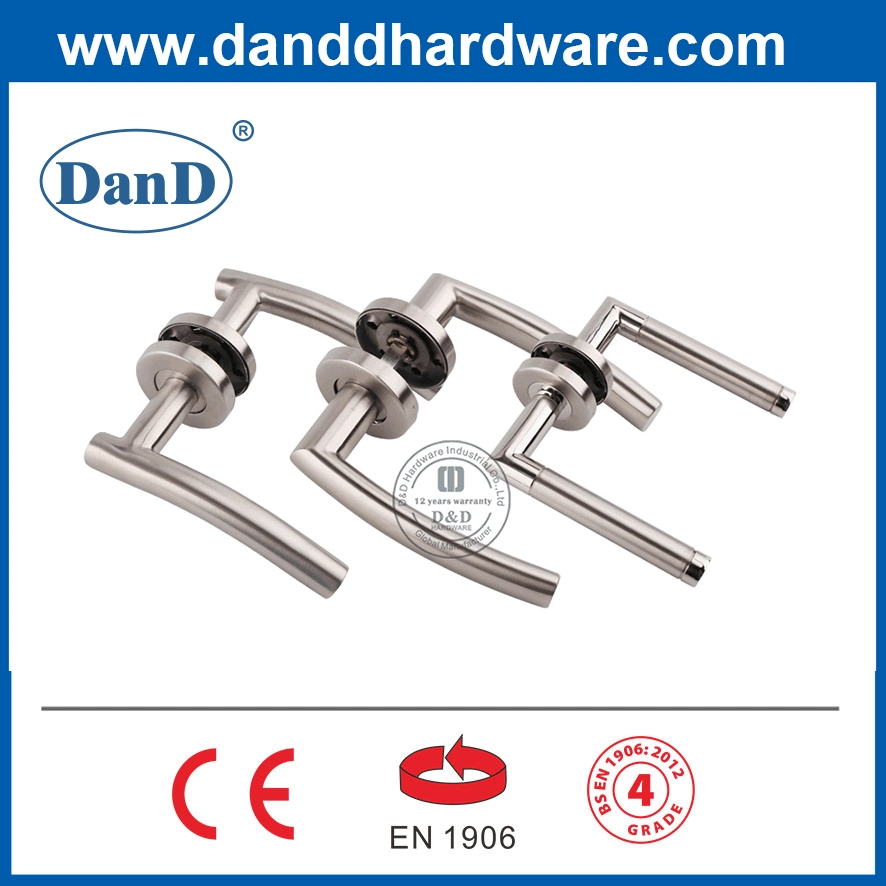 En1906 SS304 Runder Rosettenhebel Türgriff für Holztüren