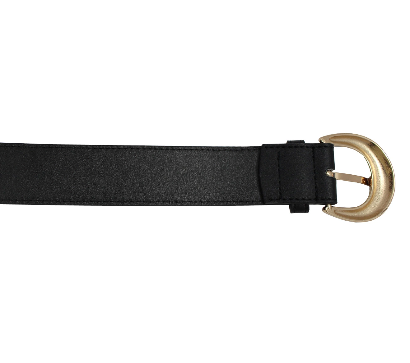 Factory Wholesale/Supplier Fashion Gold Buckle Lady Dress Belt (40-22054)