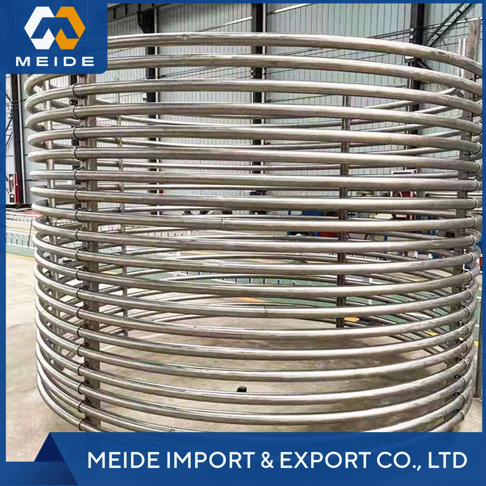 Titanium Corrugated Tube Coil Used for Cooling and Heat Exchanger of Aquarium Fish Tanks