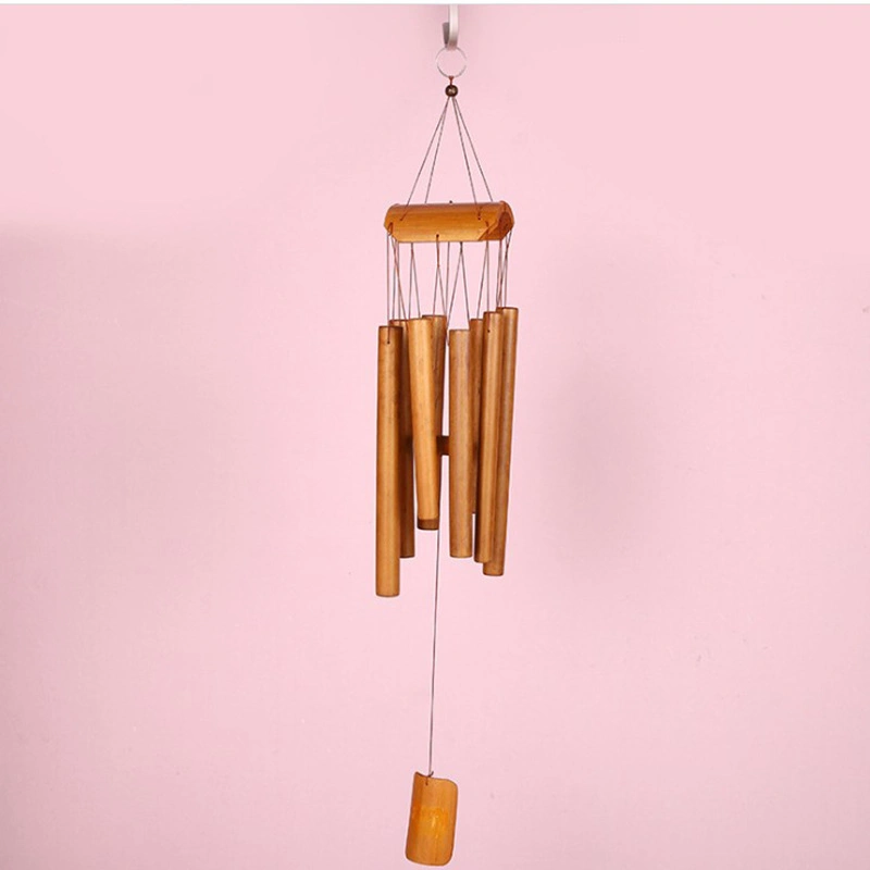 Amazon Wooden Bamboo Wind Chimes Оптовая ветряная дымоль вне помещений для Домашний декор