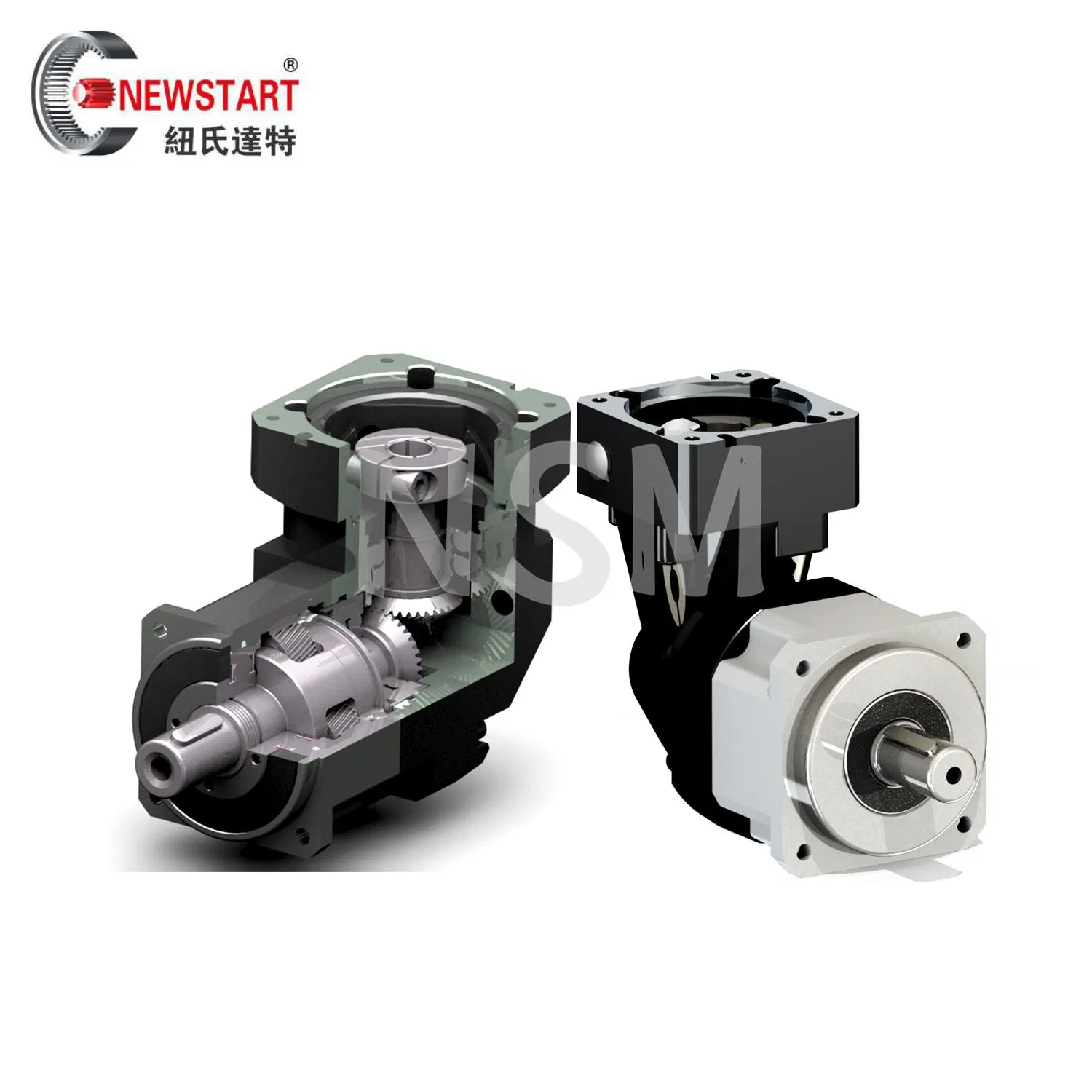 Boîte de vitesses de réducteur planétaire Precison à 2 étages de transmission Newstart Abr060 pour moteur Rexroth, 0,4 kW