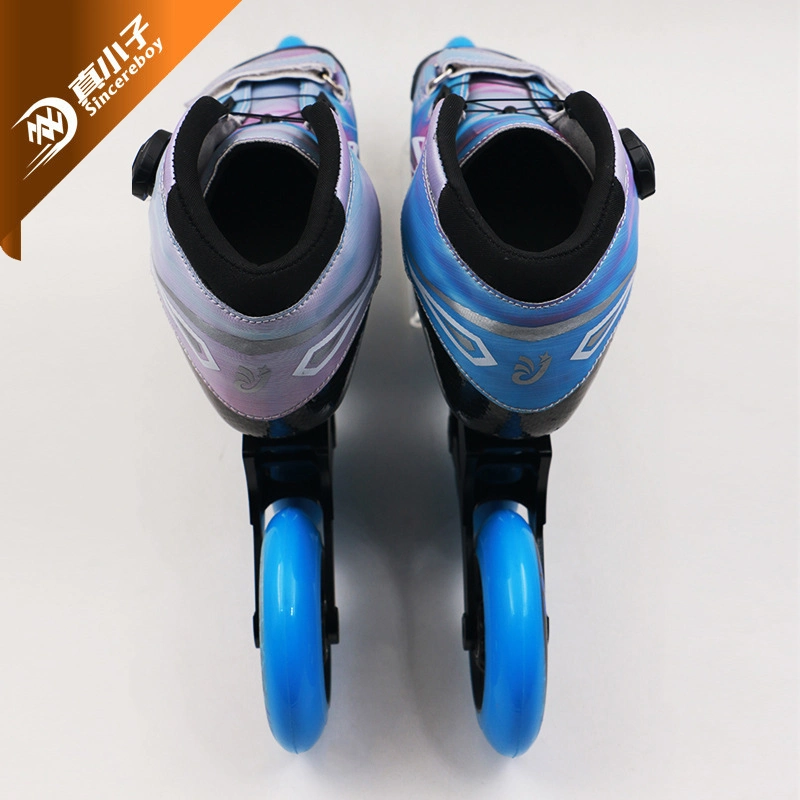 Individuelle Ice Retractable Inline &amp; Roller Skate Schuhe für Kinder Jungen Mädchen Erwachsene Männer 4 Rad Geschwindigkeit Stelzen Kick Sneaker Typen