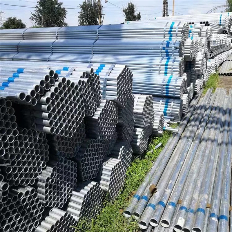 Hollow Section Metal Pipe Q235 Galvanized Gi Steel Pipe Pre-Galvanized Steel Pipe Q345 Material