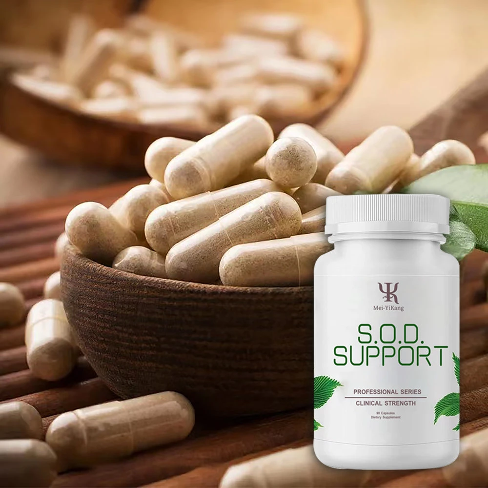 Custom Effective Healthy Beauty Food Supplement S. O. D. Support Immune System Anti-Aging Physical Fitness Hard Capsules