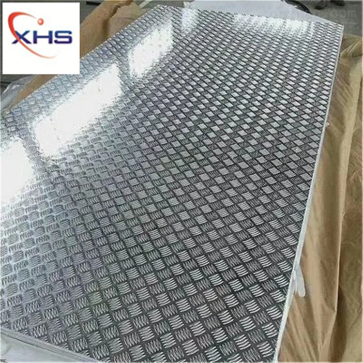 China Manufacturer Five Bars Tear Drop Alloy Embossed Checker Tread Sheet Kitchen Utensils 3003 1050 1060 6061 5052 Aluminium Checkered Aluminum Sheet