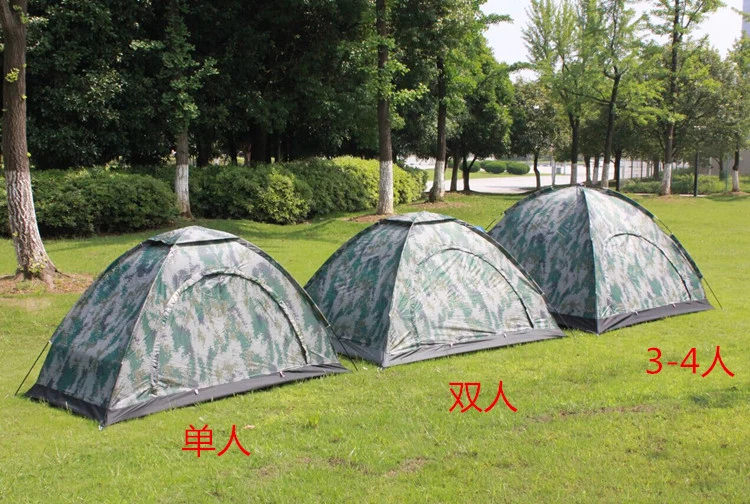 Tienda de campaña de camuflaje de jungla para acampar al aire libre, viajes, camping ultraligero, impermeable, tienda de playa