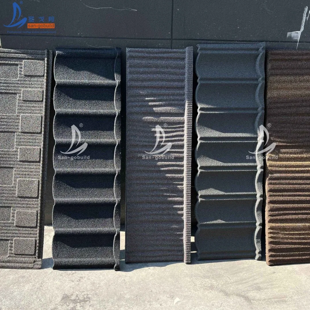 China Cheap Roof Tile Price Stone Coated Steel Roof Sheet in Nepal