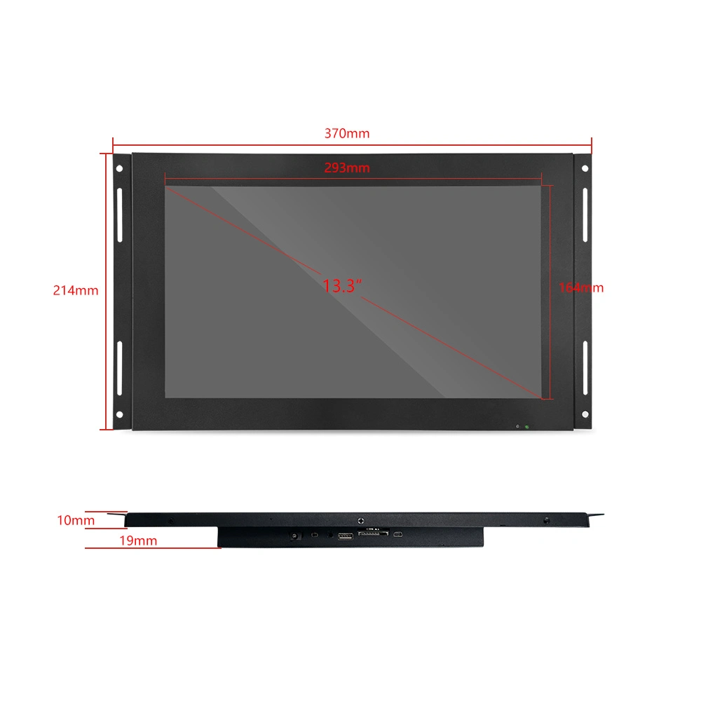 16: 09: 00 Ratio Embedded Installation Industrial 4K LCD Monitor Touch Screen