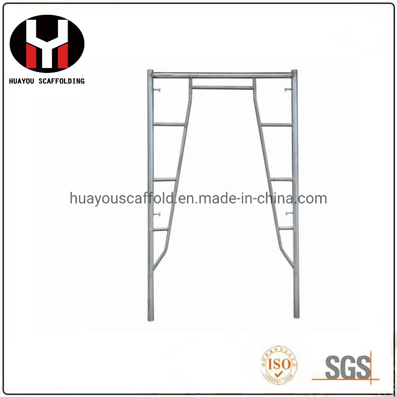 European Type H Frame Walk Thru Main Frame Manson Frame Steel Frame Scaffolding on Sale