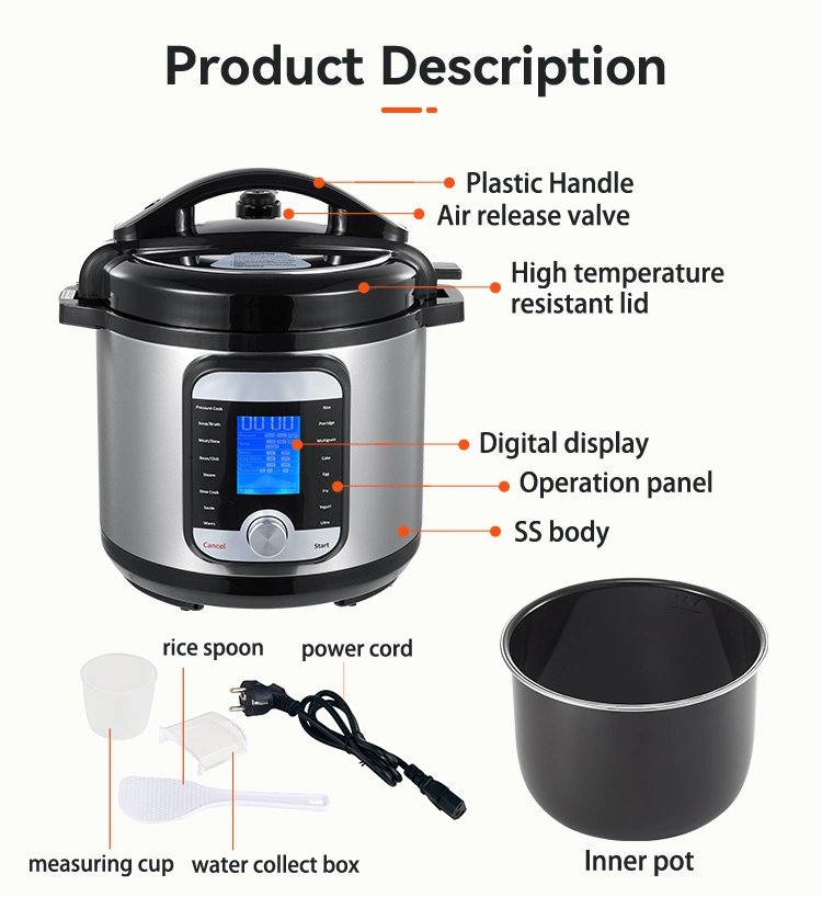 Eléctrico de la presión profesional Multi olla a presión eléctrica cocina pollo eléctrico olla a presión