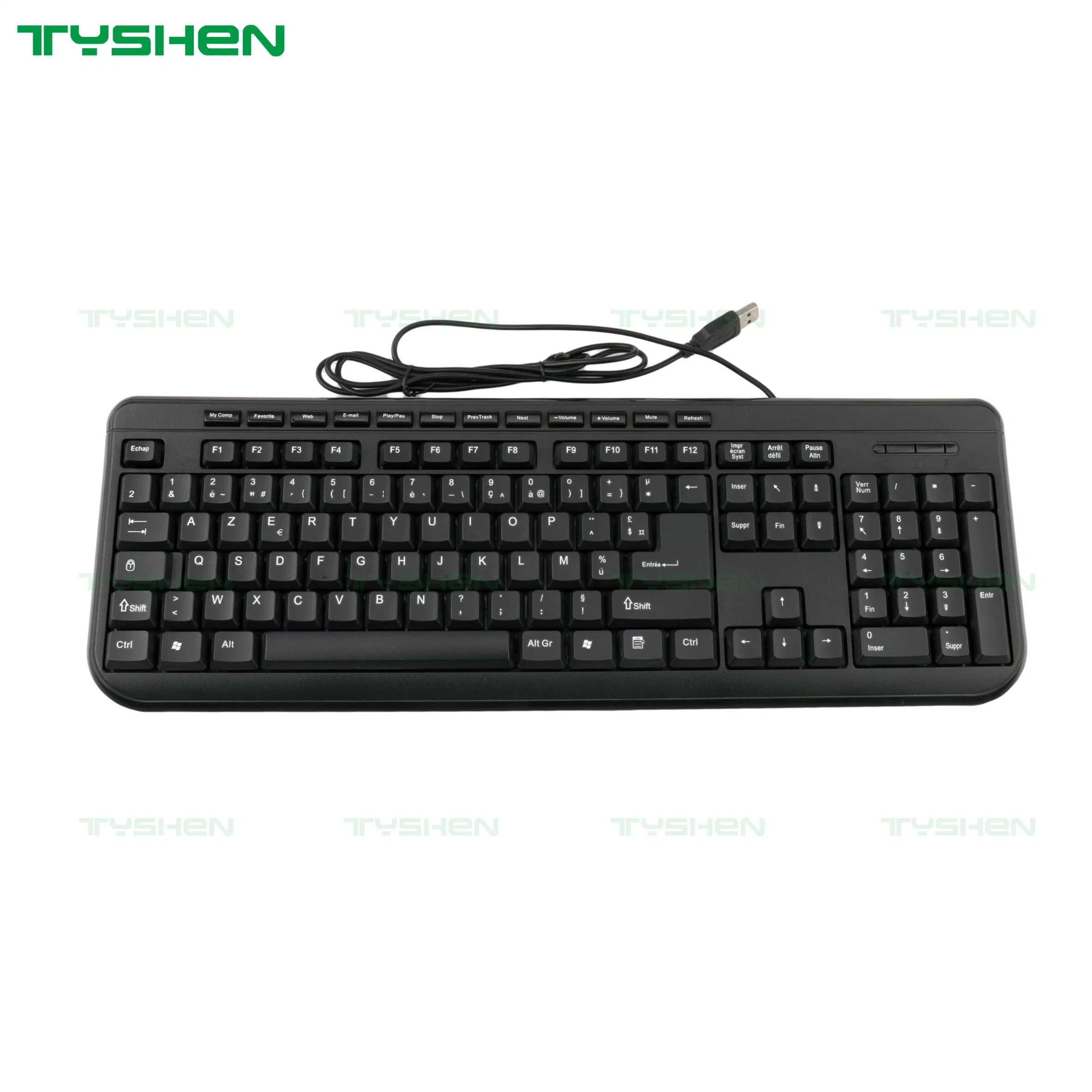 Computer Keyboard, Multimedia, USB Port (KB-105A)