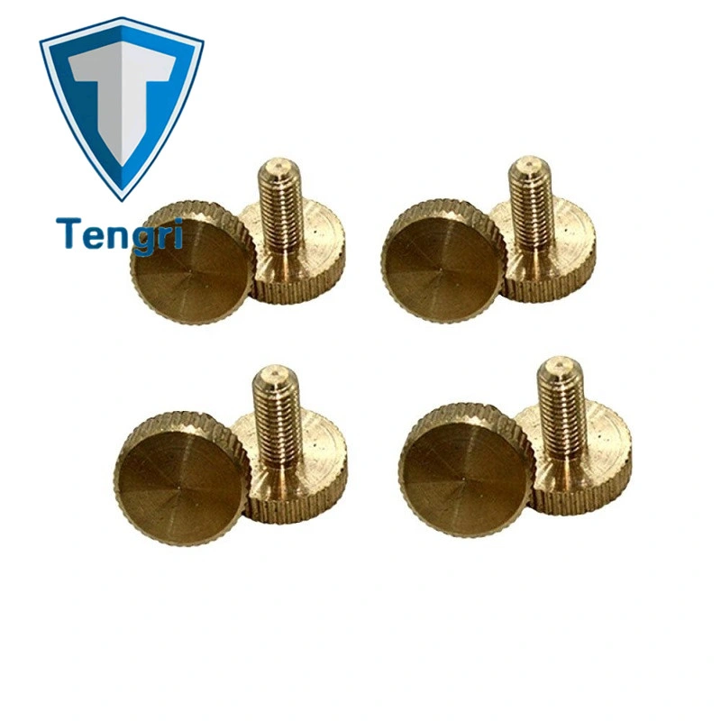 Brass Knurled Screws DIN653 Thumb Flat Head