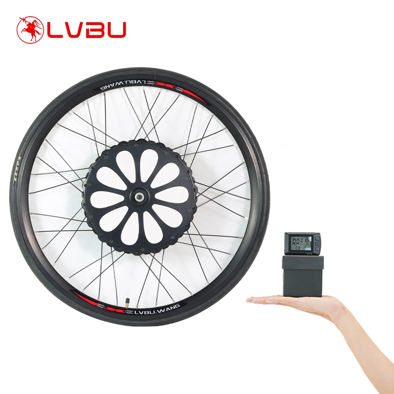 Nouvelle mise à niveau Lvbu 36V 250W 350W 500W tout-en-un Kit de conversion de moteur de moteur de vélo de vélo de moyeu de vélo électrique Bx30d Kit avec batterie
