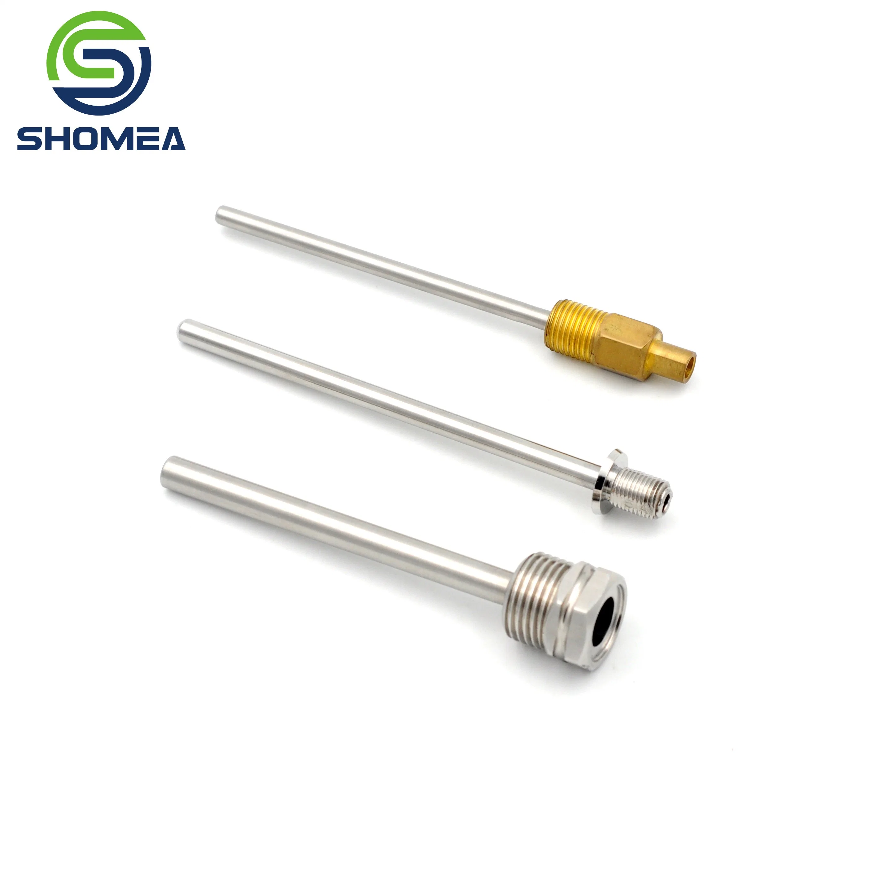 Shomea Personalizado 304/ 316 Sensor de temperatura RTD de acero inoxidable con rosca macho