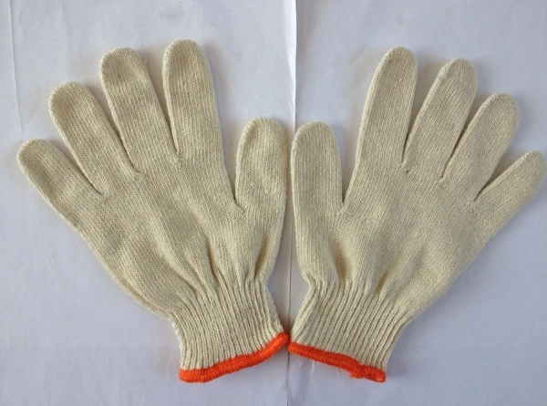 Industrial White 10 Gauge Knitted Cotton Working Gloves Safety Work Glove