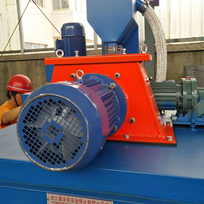 Tumble Blast Rubber Belt Nut Shot Blasting Machine