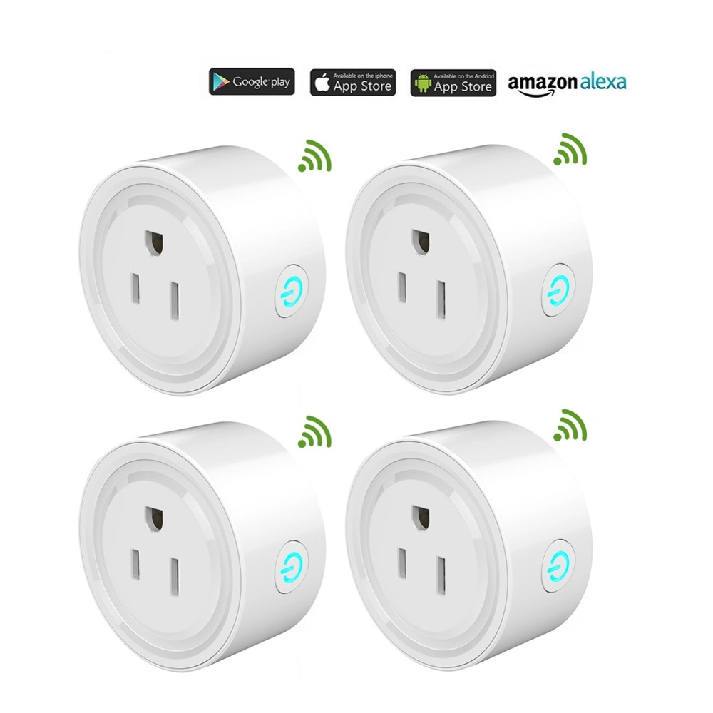 US EU Standard Wireless Smart Plug 10/16A Tuya Smart Power Socket-Stecker arbeiten mit Google Alexa