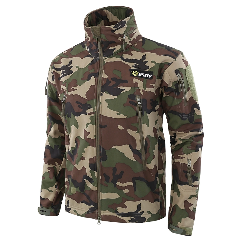 7-Colors Esdy New Style Outdoor Sports Military Style Camo Clothing Tactical Softshell Jacket