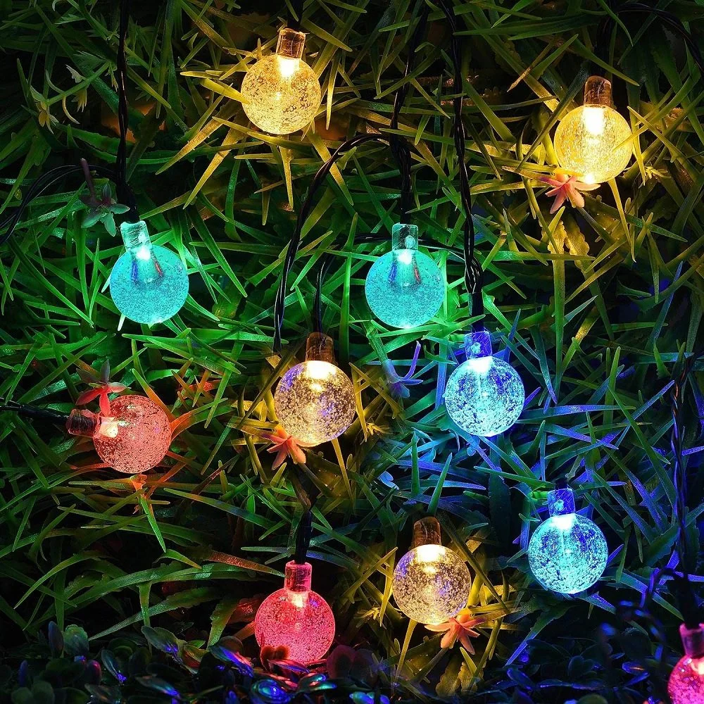 LED impermeable al aire libre de la luz de las vacaciones de Navidad Solar LED decoración de la luz de la cadena