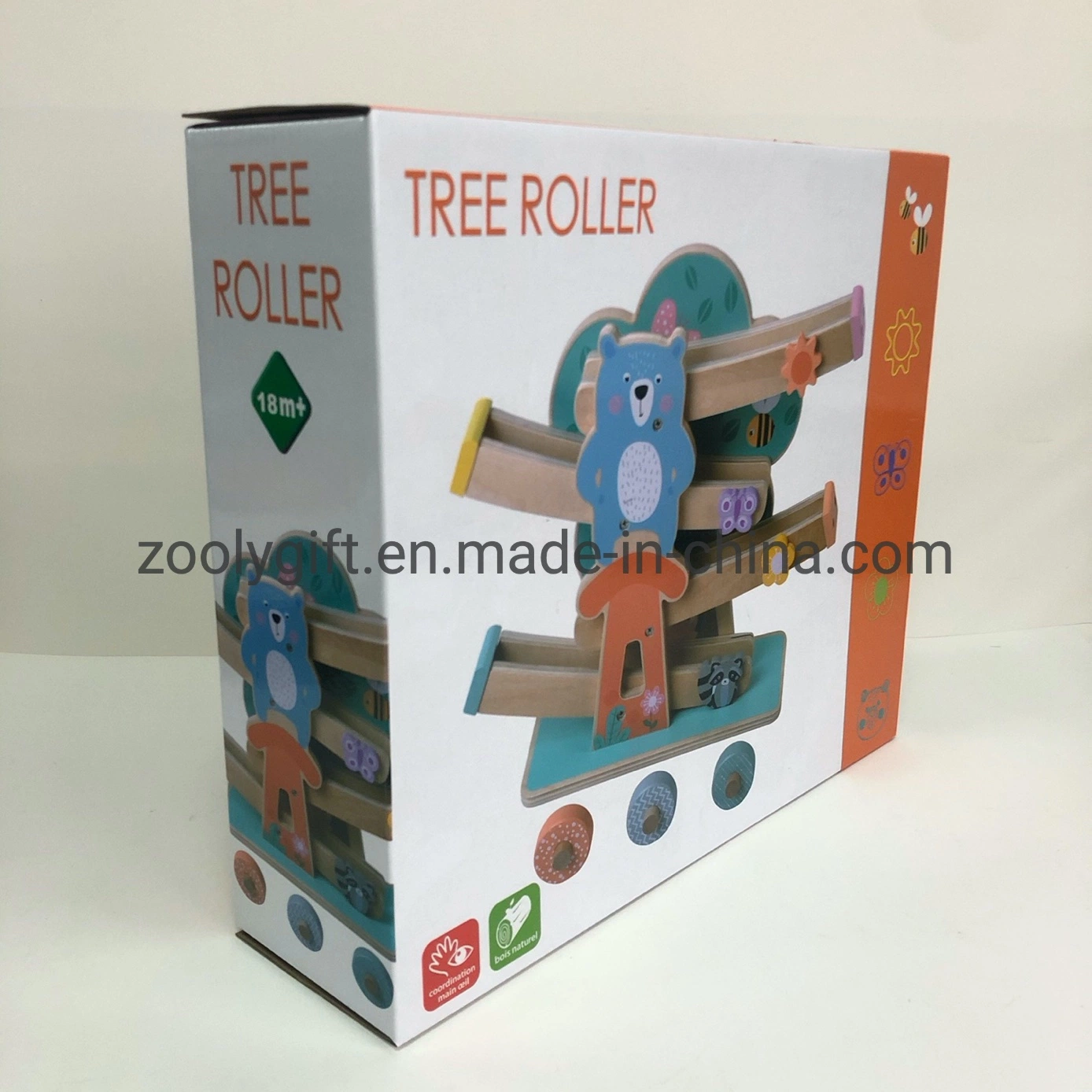 Personnaliser les jouets en bois Boîte de papier de l'emballage des jouets éducatifs Toddler Activité de formation de boîtes de papier ondulé