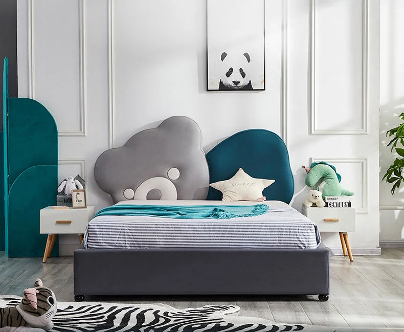 Upholstered Designs Princess Bed Set for Girl Kids Room Furniture