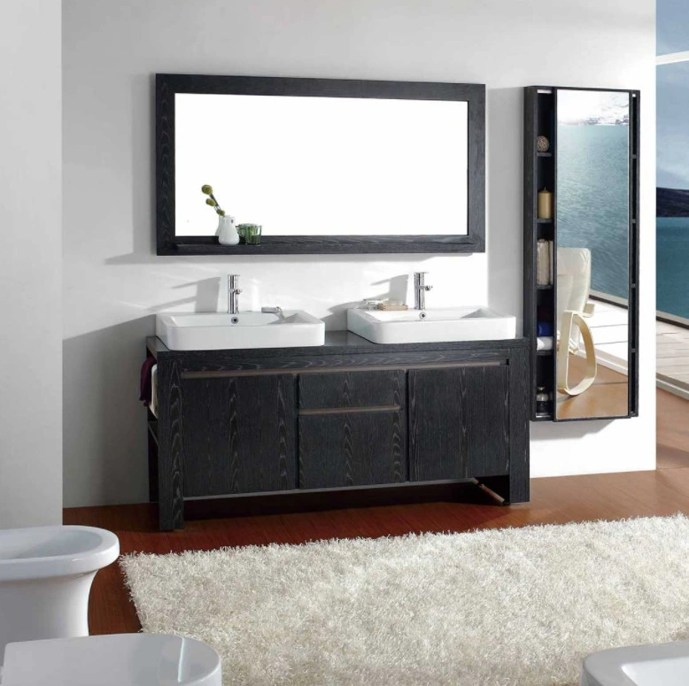 Custom Made Wood High-End Bathroom Vanity Transitional