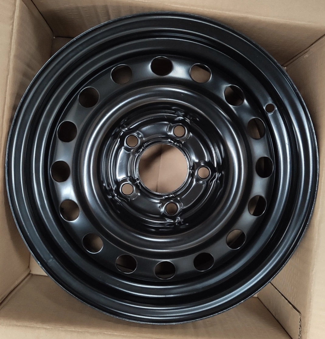 17X7 5X114.3 jantes em aço 4X4 Black Snow Wheel