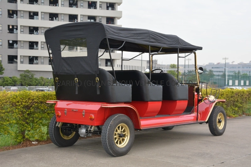 Hot Sale Electric Vintage Sightseeing Golf Car coches antiguos con Motores eléctricos