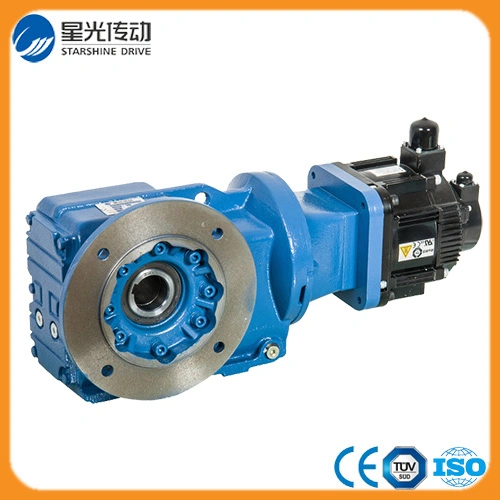 K47 Series Helical Bevel Helical Geared Motor with Foot Mounted